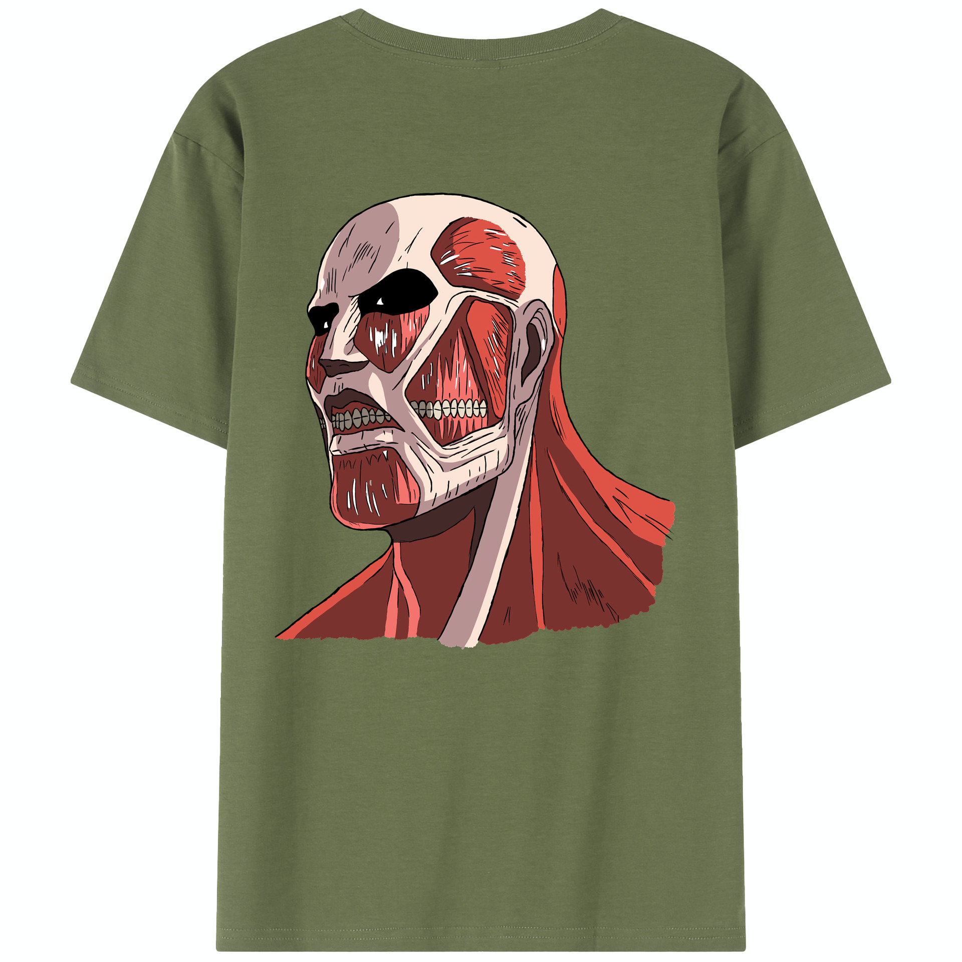 （画像用） 進撃の巨人 Attack on Titan 綿100％半袖Tシャツ（背面プリント）